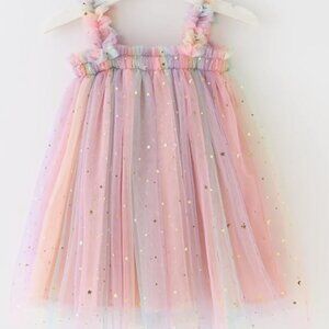 Baby Girls Tulle Tutu Dress Summer Birthday Party Babydoll Dresses Size 1 year